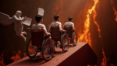 地獄の扉、バリアフリー化で天国から苦情 - Main Image