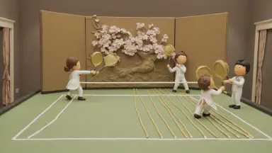National Museum Takes on Screen Restoration with Tennis: Is Gold Leaf Volley Art or Error? - Style 4