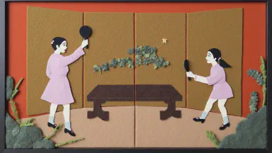 National Museum Takes on Screen Restoration with Tennis: Is Gold Leaf Volley Art or Error? - Style 6