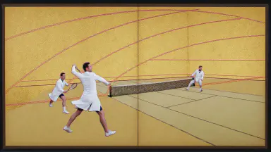 National Museum Takes on Screen Restoration with Tennis: Is Gold Leaf Volley Art or Error? - Style 9