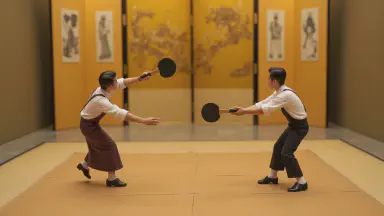 National Museum Takes on Screen Restoration with Tennis: Is Gold Leaf Volley Art or Error? - Style 11