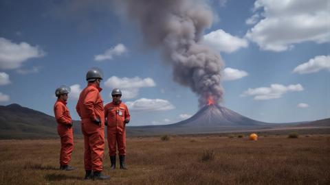 火山の噴煙で正確な時報、気象庁試験