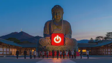 Controversy Over Installation of 'Power Switch' on Nara's Great Buddha - Style 3