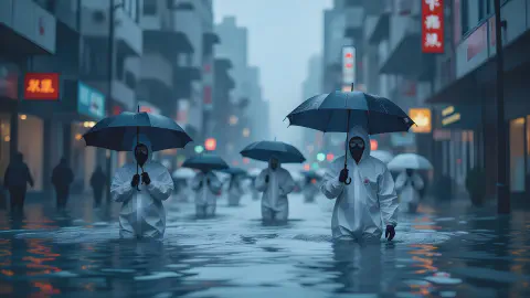 Cities Turn Into Bio-Villages Amid Rainy Season, Umbrellas Certified as Protective Gear