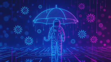 梅雨入りで街がバイオ村に、傘が防護服認定 - Style 2