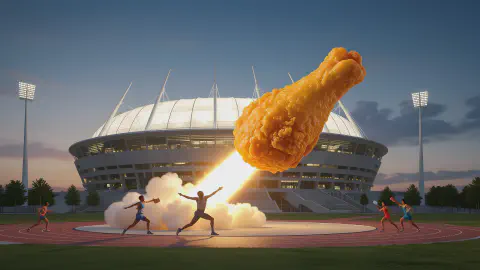 Olympics Introduces Fried Chicken Shot Put, No Room for 'Oil' Mistakes