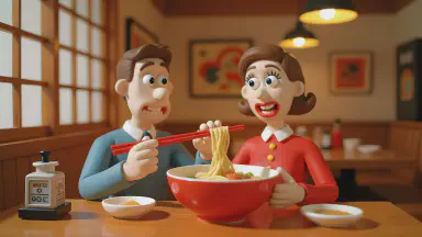 スマート箸、違法すする音で逮捕通知 - Style 1