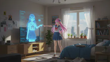 壁に貼れば推しが掃除監督　ARポスター、指示と課金の嵐 - Style 5