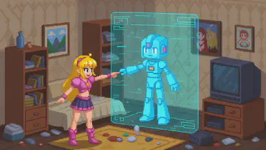 壁に貼れば推しが掃除監督　ARポスター、指示と課金の嵐 - Style 7