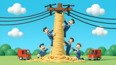 蕎麦配送ドローン、空で絡まり停電 - Main Image