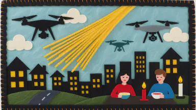 蕎麦配送ドローン、空で絡まり停電 - Style 2