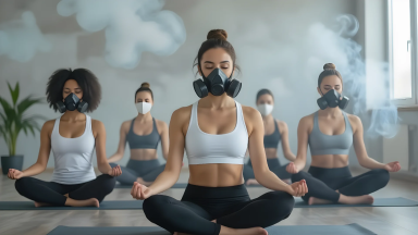 無音おならヨガ、スタジオがサイレント死守 - Main Image