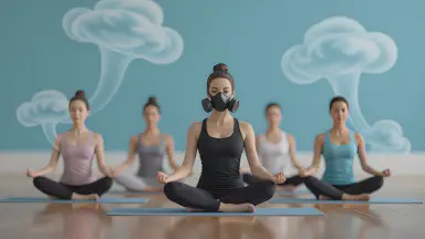 無音おならヨガ、スタジオがサイレント死守 - Style 4