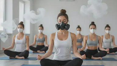 無音おならヨガ、スタジオがサイレント死守 - Style 6