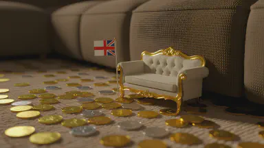 Sofa Gap Recognized as Independent Nation, Dropped Coins Now Foreign Currency - Style 6