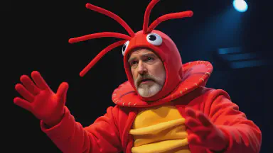 舞台『宇宙船茶碗蒸し』、役者自らが具材となり無重力で沈む演技に観客総立ち - Style 2