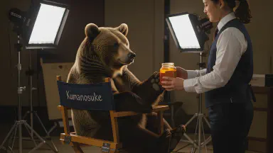 撮影現場に迷い込んだクマ、スタントマンとして正式デビュー - Style 8