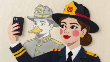 全ての「アヒル口」は宇宙からの遠隔操作だった。消防団員、無意識に“受信ポーズ”を継承か - Style 3