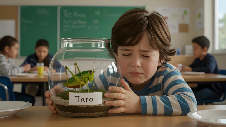 "Taro is Family" Giant Cricket Tasting Event Canceled Due to Children's Tears. SDGs Education Reaches Unexpected Conclusion