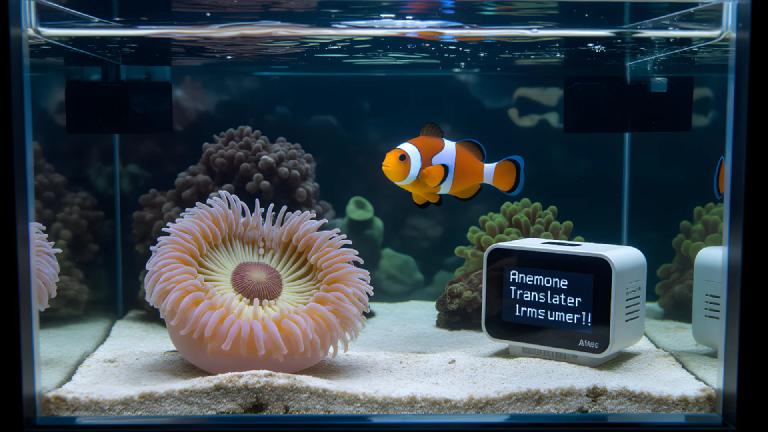 "I Wish It Had Stayed Silent" Cries Pet Owner: Sea Anemone Translator Endlessly Plays Neighbor Clownfish's Gossip