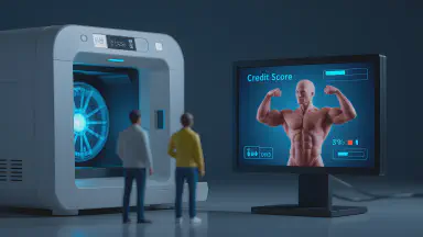 "Life Rebuilding Gym" Introduces "Muscle Verification" for Membership Screening. Biceps for Identity Verification, Abs for Credit Assessment. - Style 3