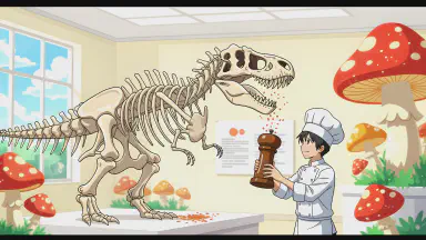 ティラノサウルス、実は巨大シメジだった。食卓の親子丼が「本物の親子」だった可能性浮上 - Style 1