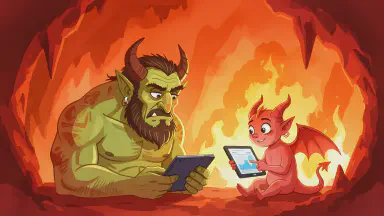 Hell Embraces Crowdsourcing for Torture Operations: Demons' Hourly Wages Now Based on Volume of Sinners' Screams - Style 5