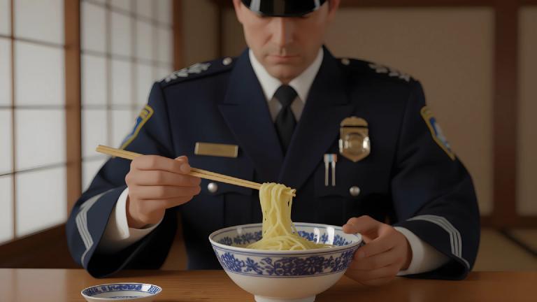 「そうめん警察」誕生、パクチー乗せ男性を現行犯逮捕