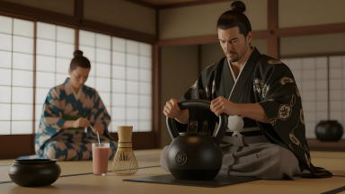 From Tranquil Tea Room to Thunderous Shouts: Three Squats for Etiquette, Protein Shake for Tea - Main Image