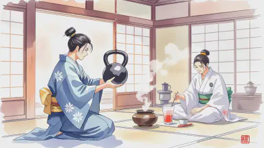 From Tranquil Tea Room to Thunderous Shouts: Three Squats for Etiquette, Protein Shake for Tea - Style 5