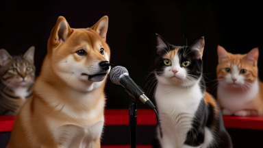 Faction Conflict Intensifies in Animal Shelter Reality Show. Shiba Inu Tearfully Says in Interview: "I Cannot Forgive That Calico Cat's Espionage" - Main Image