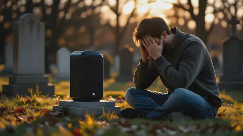 AI's Last Words at Gadget Cemetery: 'The Password is...' - Owner Unable to Retrieve Data, Breaks Down in Tears