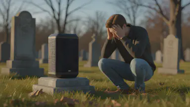 ガジェット霊園でAI、最後の言葉は「パスワードは…」。所有者、データ取り出せず号泣。 - Style 4