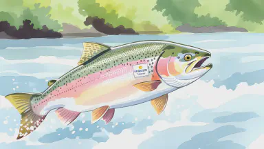 「プロテインは天然物に限る」川を遡上するムキムキ鮭、大手サプリ会社と電撃契約 - Style 5