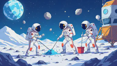 Lunar Workers Urgently Needed at 1,300 Yen/Hour. Benefits Include 'Zero-Gravity Back Pain' and Return Fuel Costs Deducted from Pay - Style 1