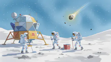 Lunar Workers Urgently Needed at 1,300 Yen/Hour. Benefits Include 'Zero-Gravity Back Pain' and Return Fuel Costs Deducted from Pay - Style 8