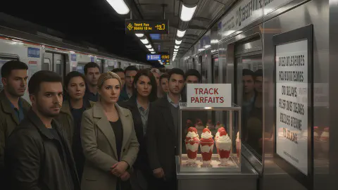 "Apologies for Delays Served as Parfait" - New Sweet Created on Heat-Warped Rails Goes on Sale Today