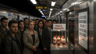 "Apologies for Delays Served as Parfait" - New Sweet Created on Heat-Warped Rails Goes on Sale Today - Main Image