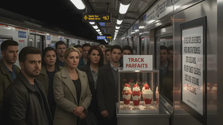 "Apologies for Delays Served as Parfait" - New Sweet Created on Heat-Warped Rails Goes on Sale Today