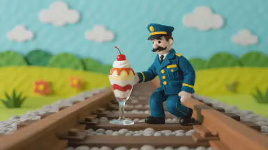 "Apologies for Delays Served as Parfait" - New Sweet Created on Heat-Warped Rails Goes on Sale Today - Style 2