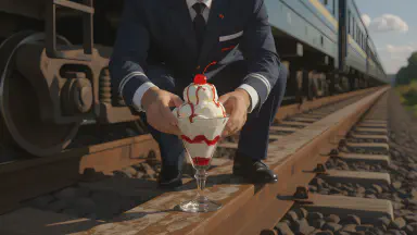 "Apologies for Delays Served as Parfait" - New Sweet Created on Heat-Warped Rails Goes on Sale Today - Style 6