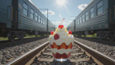 "Apologies for Delays Served as Parfait" - New Sweet Created on Heat-Warped Rails Goes on Sale Today - Style 8