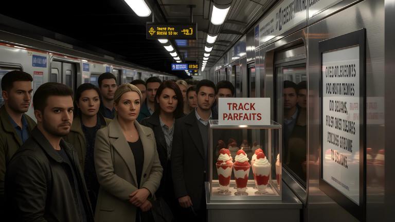 "Apologies for Delays Served as Parfait" - New Sweet Created on Heat-Warped Rails Goes on Sale Today