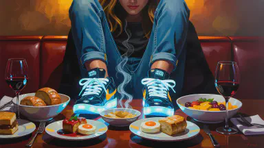 AI Sneakers Sync with Wearer's Stomach to 'Shoulder' Food Digestion, But Shoes Also Get Heartburn - Style 6