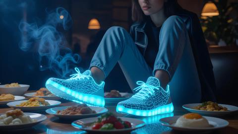 AI Sneakers Sync with Wearer's Stomach to 'Shoulder' Food Digestion, But Shoes Also Get Heartburn