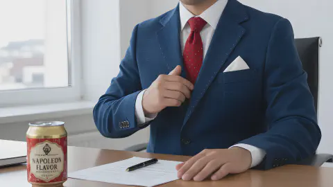 Drinkable Genius 'Napoleon Can' - Side Effects Include 'Unconsciously Tucking Hand into Jacket,' Consumer Group Alleges False Advertising