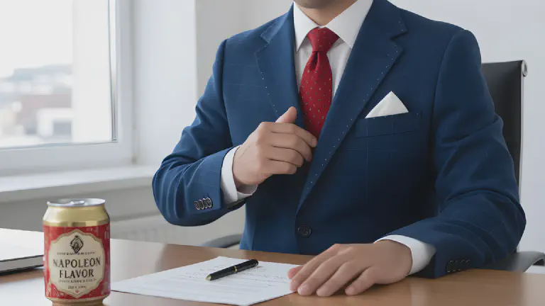 Drinkable Genius 'Napoleon Can' - Side Effects Include 'Unconsciously Tucking Hand into Jacket,' Consumer Group Alleges False Advertising