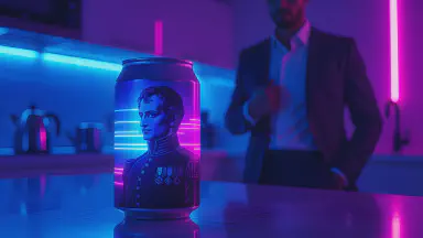 Drinkable Genius 'Napoleon Can' - Side Effects Include 'Unconsciously Tucking Hand into Jacket,' Consumer Group Alleges False Advertising - Style 1