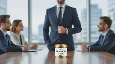 Drinkable Genius 'Napoleon Can' - Side Effects Include 'Unconsciously Tucking Hand into Jacket,' Consumer Group Alleges False Advertising - Style 2