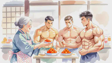 「おばあちゃんの激辛おはぎで筋肉が違法に成長」ボディビル界、和菓子屋に震撼。店主は“筋肉密売人”として指名手配 - Style 5